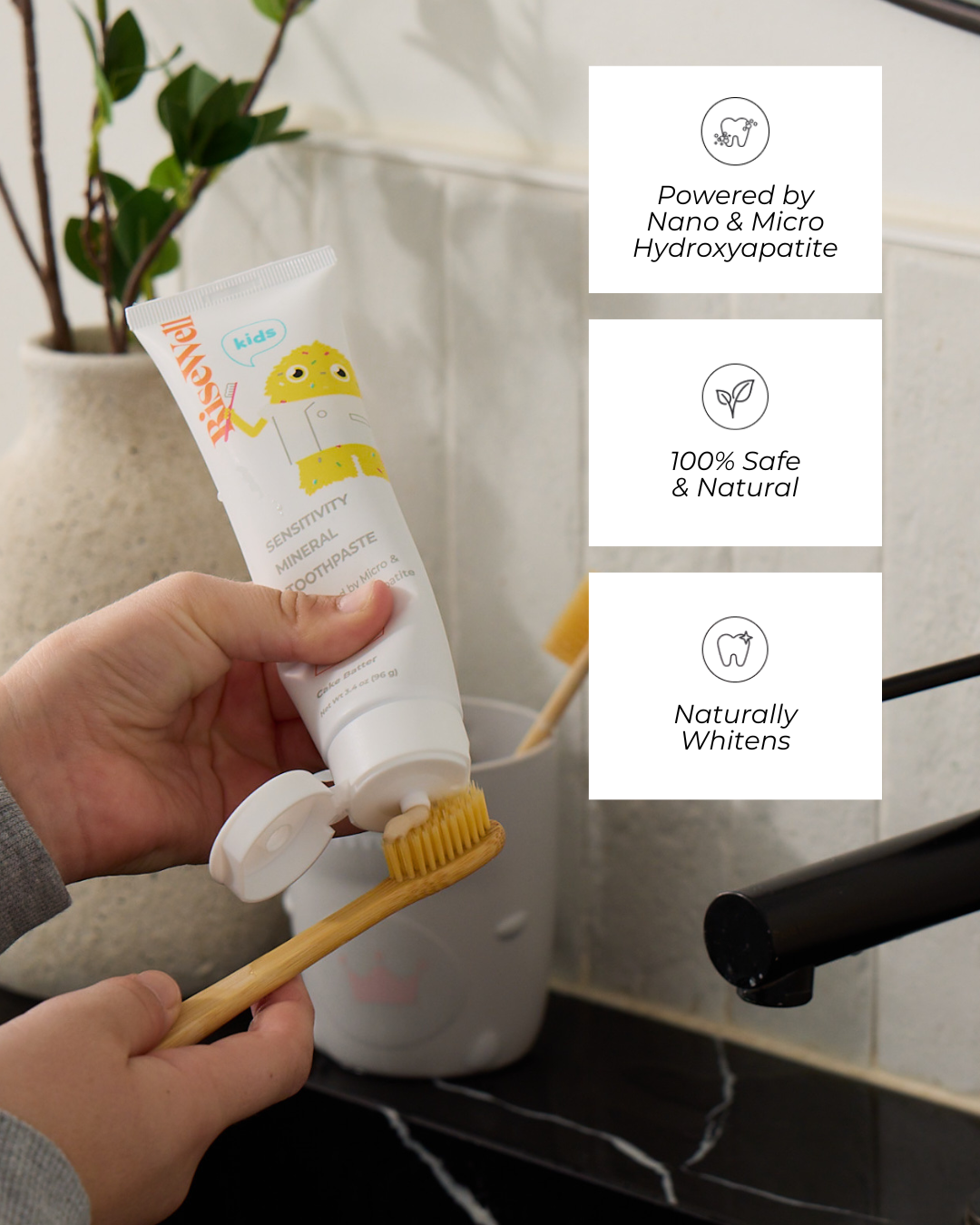 RiseWell Mineral Toothpaste PRO Cake Batter · detail view · RiseWell · Skin Works by Jana