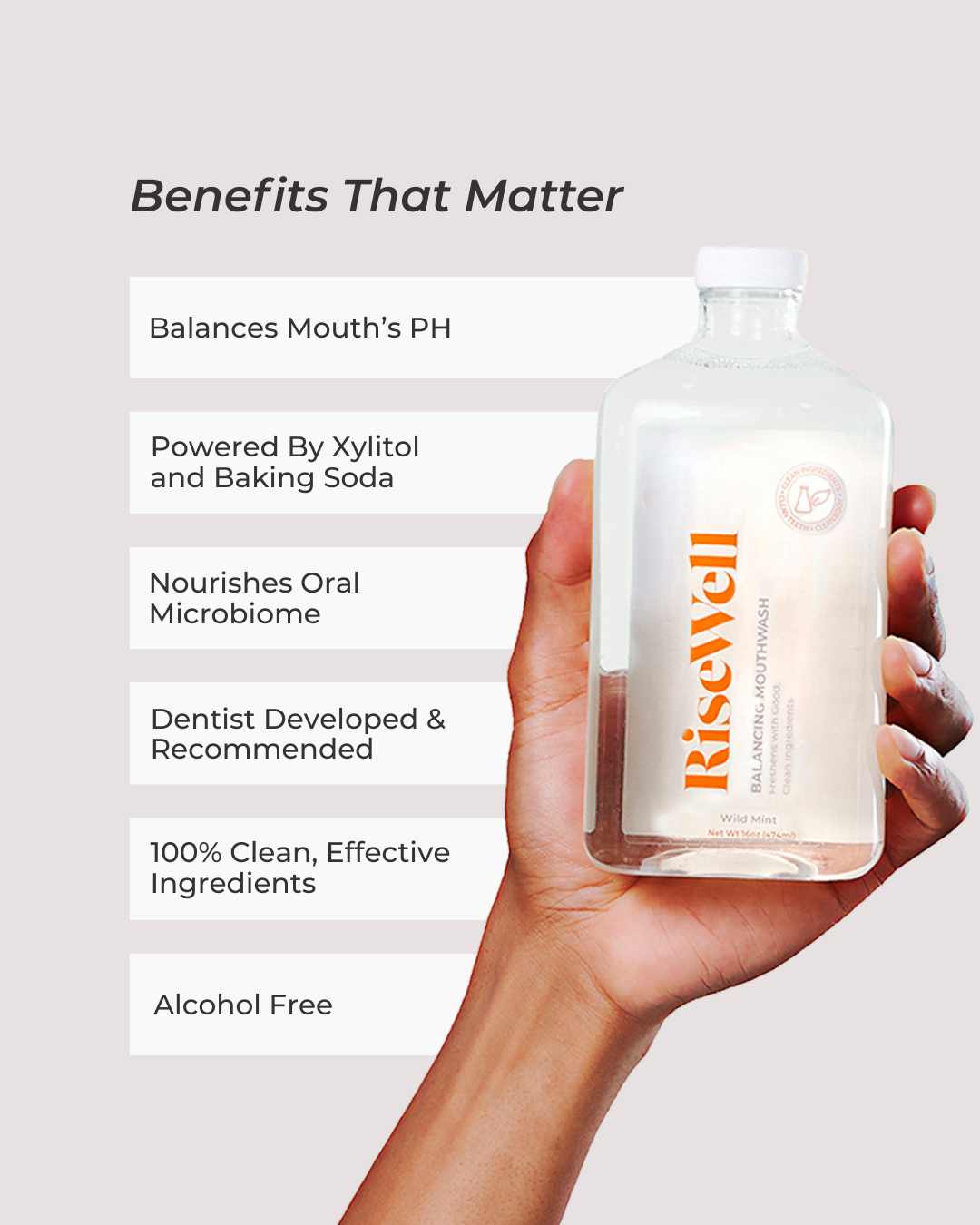 RiseWell Balancing Mouthwash · detail view · RiseWell · Skin Works by Jana