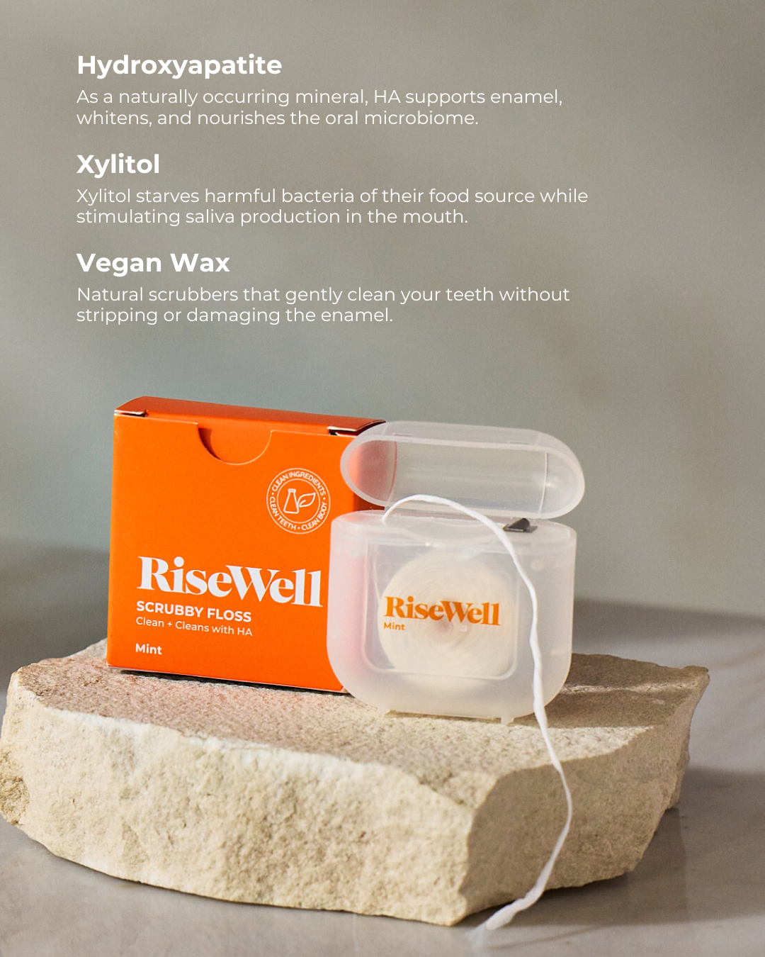 RiseWell Scrubby Floss · detail view · RiseWell · Skin Works by Jana