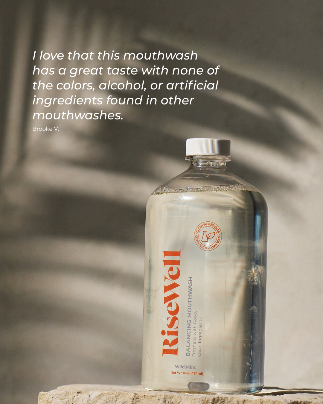 RiseWell Balancing Mouthwash · detail view · RiseWell · Skin Works by Jana