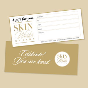 SKIN WORKS GIFT CERTIFICATE $325.00